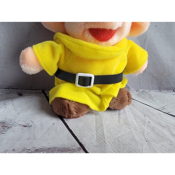 Vintage Disney Disneyland Snow White & The Seven Dwarves 7" Plush Dwarf Dopey - Picture 3 of 8